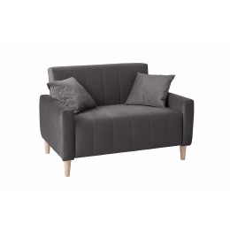 Диван аккордеон Морти (велюр dark gray)