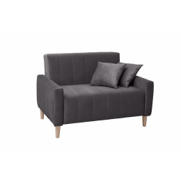 Диван аккордеон Морти (велюр dark gray)