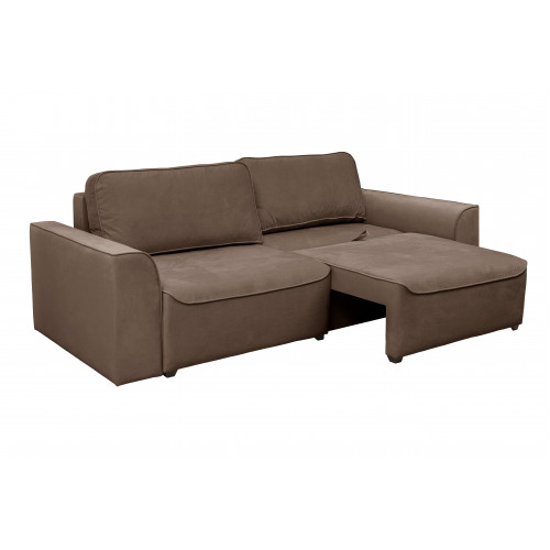 Диван еврокнижка Рафаэль (велюр коричневый)